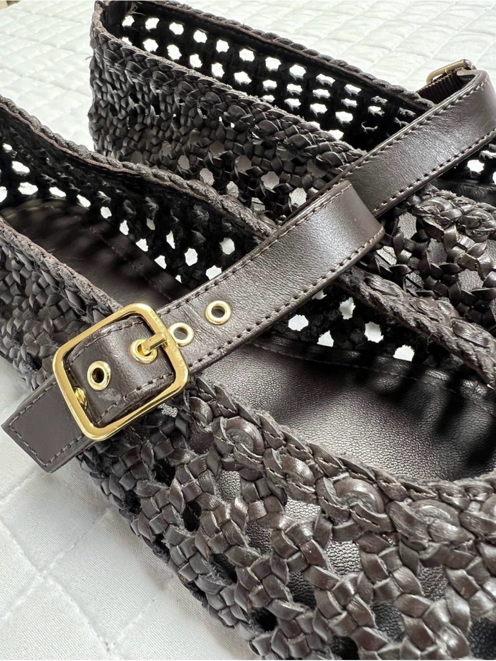 Madewell The Remy Mary Jane Flat in Dark Carob Size 8.5 NWOB - Picture 7 of 7